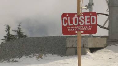 Click to play video 'Ski resorts, farmers struggling with warm winter'